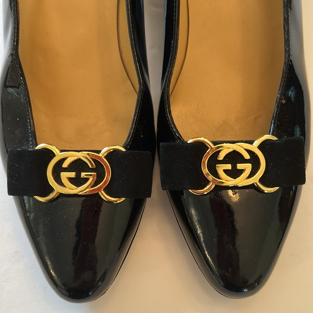 Gucci Black Leather Flats - Picture 11 of 16